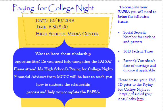 2019 Paying for College Night